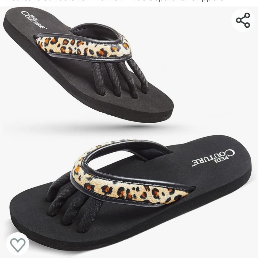 NWOT Pedicure Sandals for Women - Toe Separator Slippers